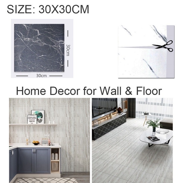 Giấy Dán Sàn PVC Dày Họa Tiết Đá Hoa Cương Trang Trí Nội Thất Phòng Ngủ