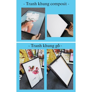 Tranh canvas,tranh bộ 3 bức bình hoa