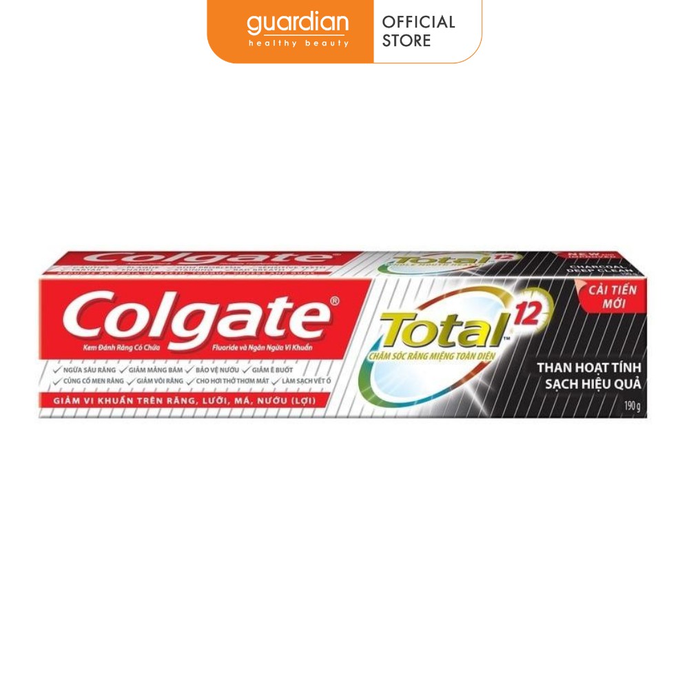 Kem đánh răng Colgate Total than hoạt tính bảo vệ toàn diện 190g