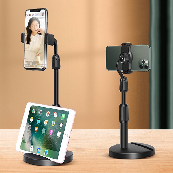 [Siêu Sale] Giá Đỡ Điện Thoại Để Bàn Livestream - Tăng Giảm Chiều Cao Xoay 360 Độ -cáp sạc iphone