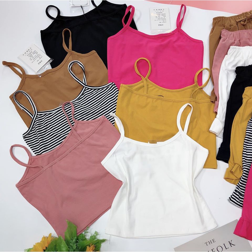 [Mã WARN10 giảm 10k đơn 99k] Bộ cộc 2 dây croptop + quần viền siêu đẹp (ảnh, video thật) | BigBuy360 - bigbuy360.vn