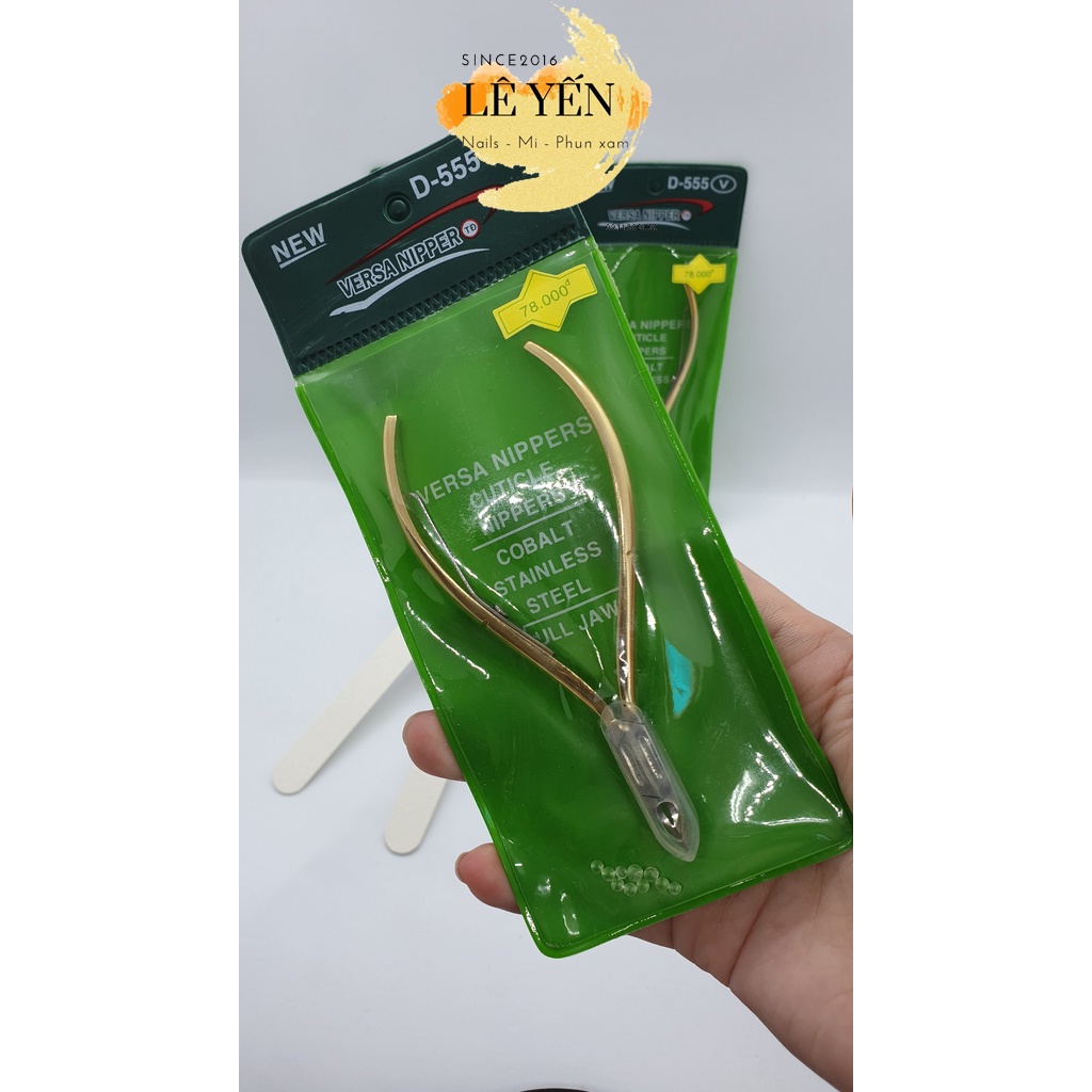Kềm cắt da làm móng D-555 VERSE NIPPER - Kìm nhặt da cắt móng tay làm nail siêu đẹp, siêu bén, siêu sắc D-555