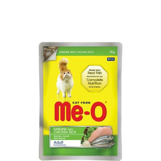 Pate cho mèo lớn, pate cho mèo con MeO 80g vị cá ngừ, cá thu, thịt gà!