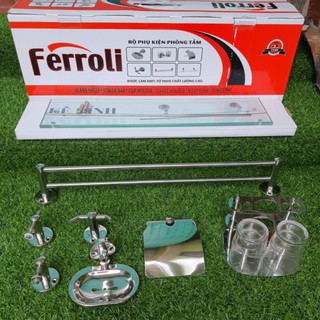 (GIÁ XƯỞNG) Bộ phụ kiện 6 món nhà tắm Ferrolii....