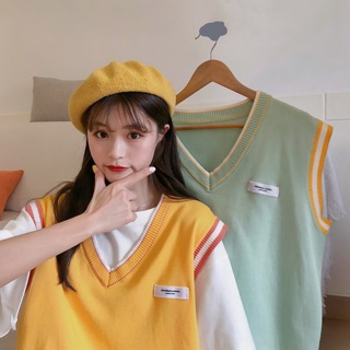 Set áo len + áo phông oversize ulzzang