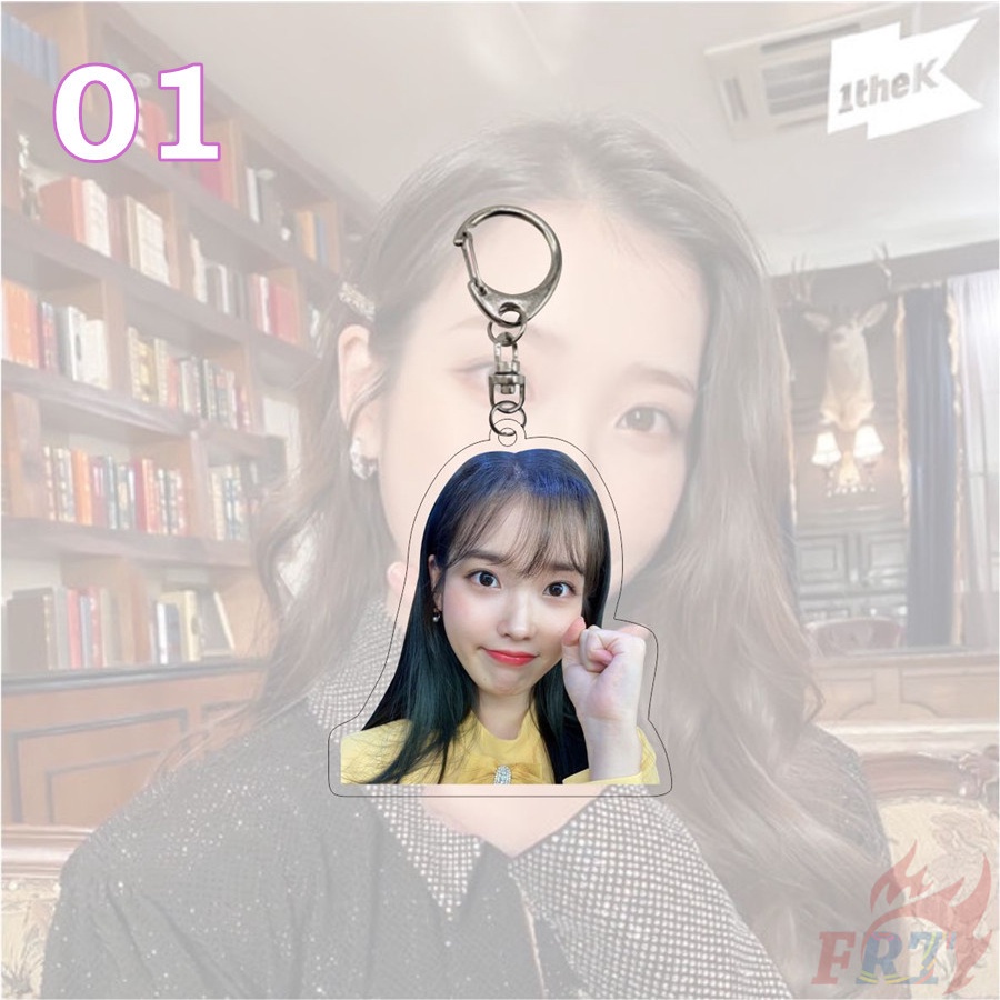 ❤ Iu Series 02 Móc Khóa ❤ 1 Chiếc Móc Khóa Hai Mặt In Hình KPop Superstar IU Lee Ji Eun