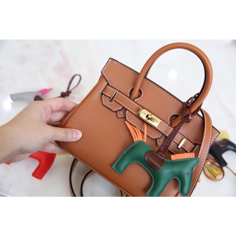 Túi Hermes Birkin mini nâu da bò fullbox xinh xinh