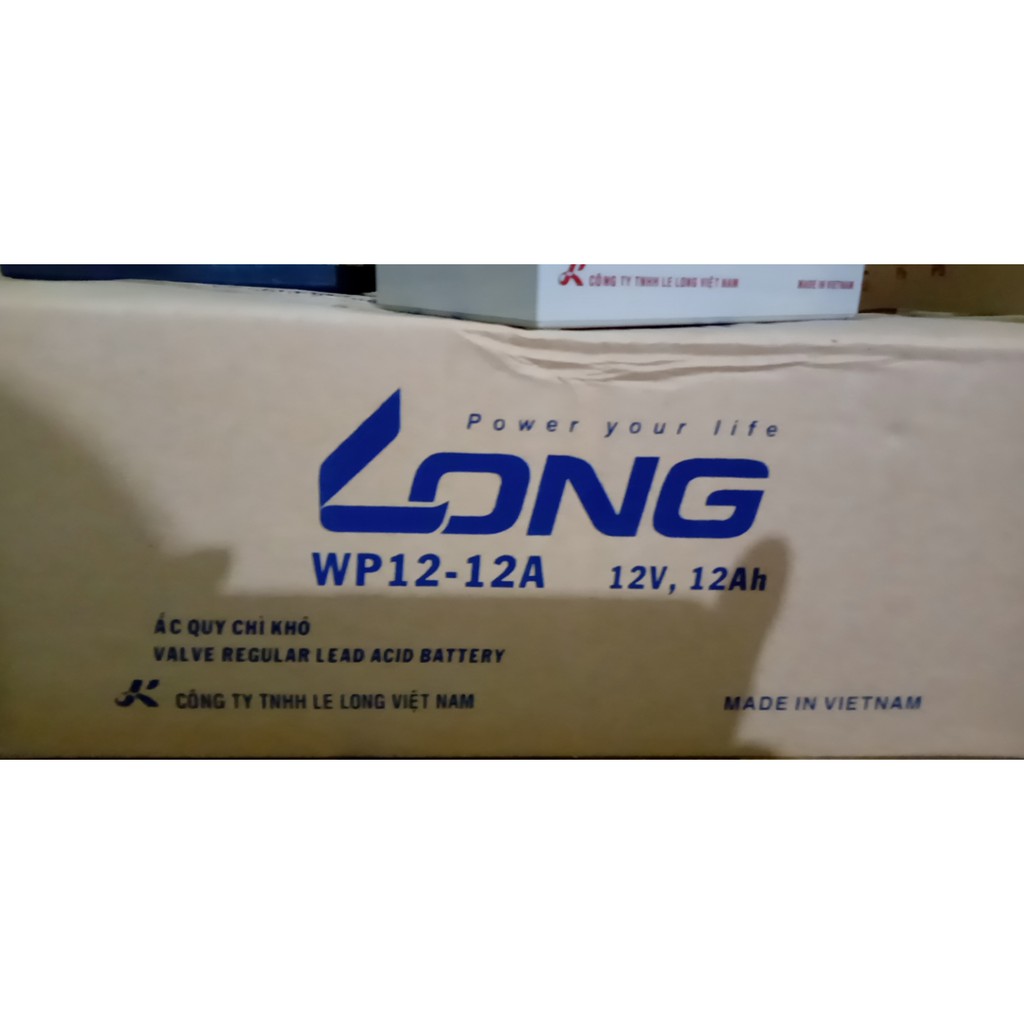 Ắc Quy LONG 12V-12Ah, WP12-12A -