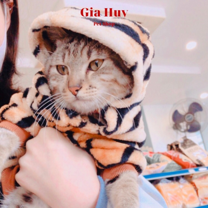 Áo Mùa Đông Cho Chó Mèo, Áo Hình Con Hổ Cho Chó Mèo