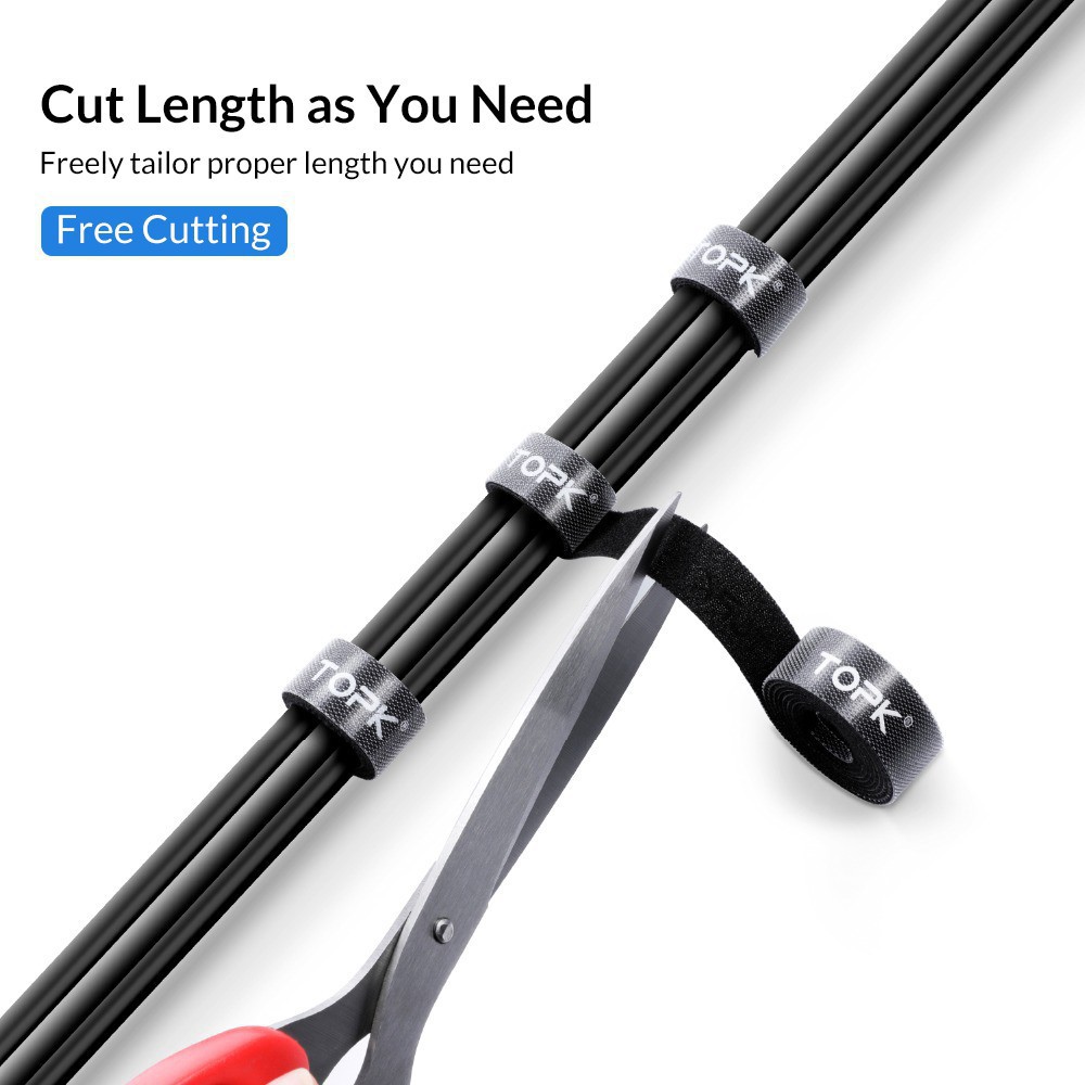 Dây khóa dán TOPK - quấn gọn dây cáp / dây điện đa năng tiện dụng | BigBuy360 - bigbuy360.vn
