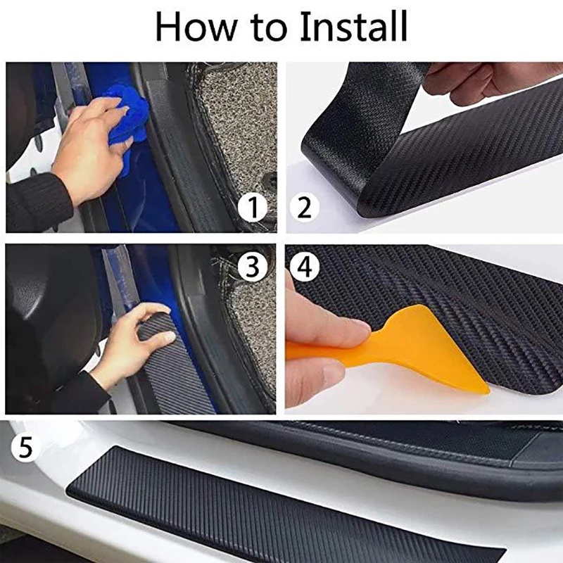 Miếng Dán Sợi Carbon 3D Bảo Vệ Chống Trầy Cho Gương Chiếu Hậu Xe Hơi
