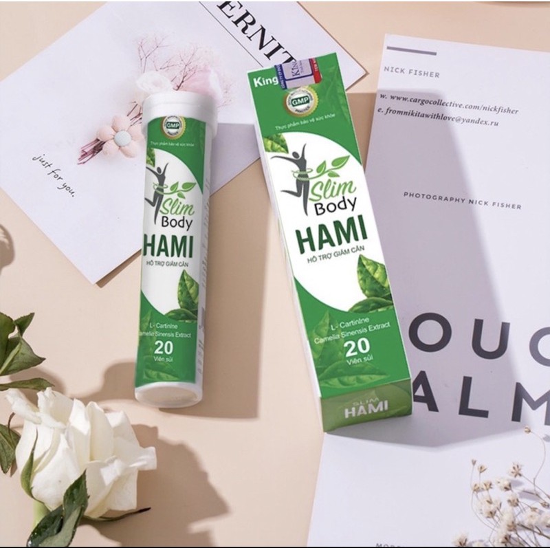 [QC Cenly Shop] Giảm cân Slim Hami thế hệ mới Chính Hãng Sunite - Hộp 20 Viên Sủi, Sản phẩm không phải là thuốc