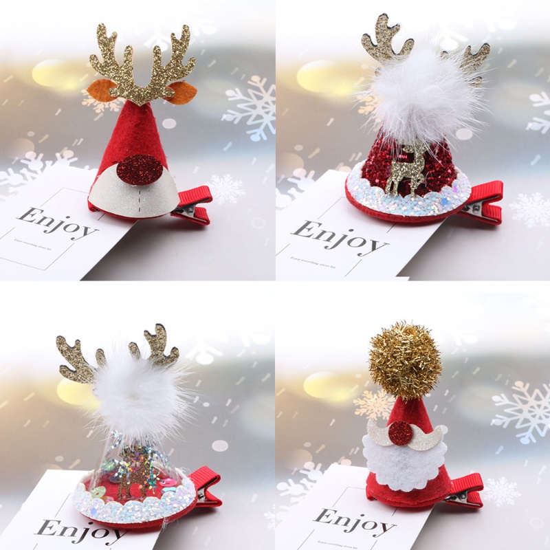 Kẹp Tóc Hình Nón Ông Già Noel