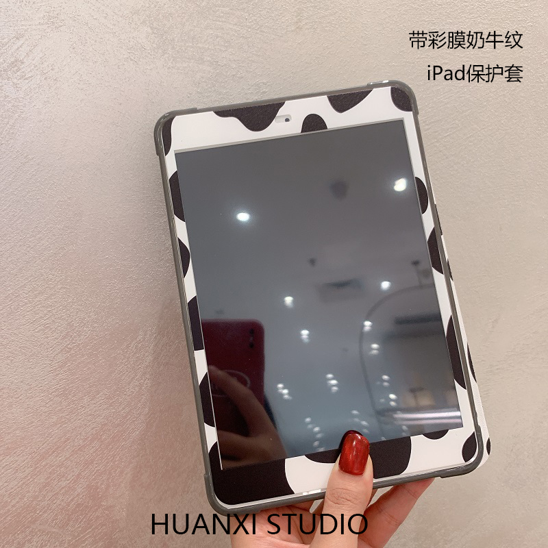Bao Da Máy Tính Bảng Họa Tiết Bò Sữa Cho Ipad 8 2020 34cm Mini5 / 4 Tablet Pro9. 7 Mềm