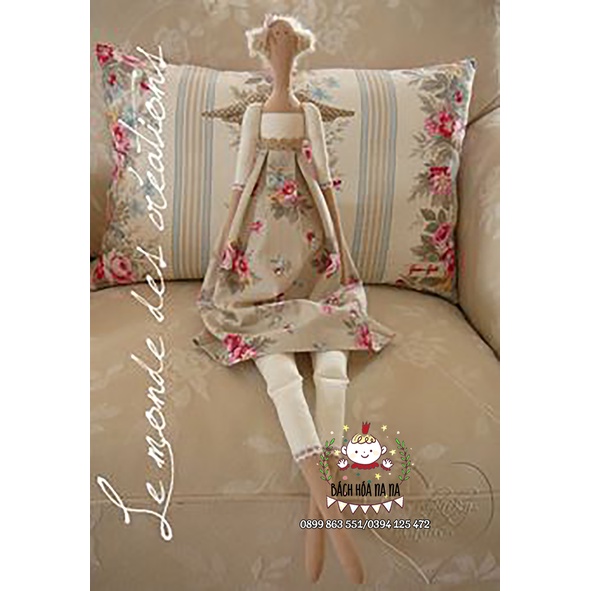 DIY Đồ trang trí thêu tay NHỒI BÔNG / diy thêu BÚP BÊ ANNE / DOLL HANDMADE GÓI VẬT LIỆU TỰ LÀM/ BÁCH HÓA NA NA