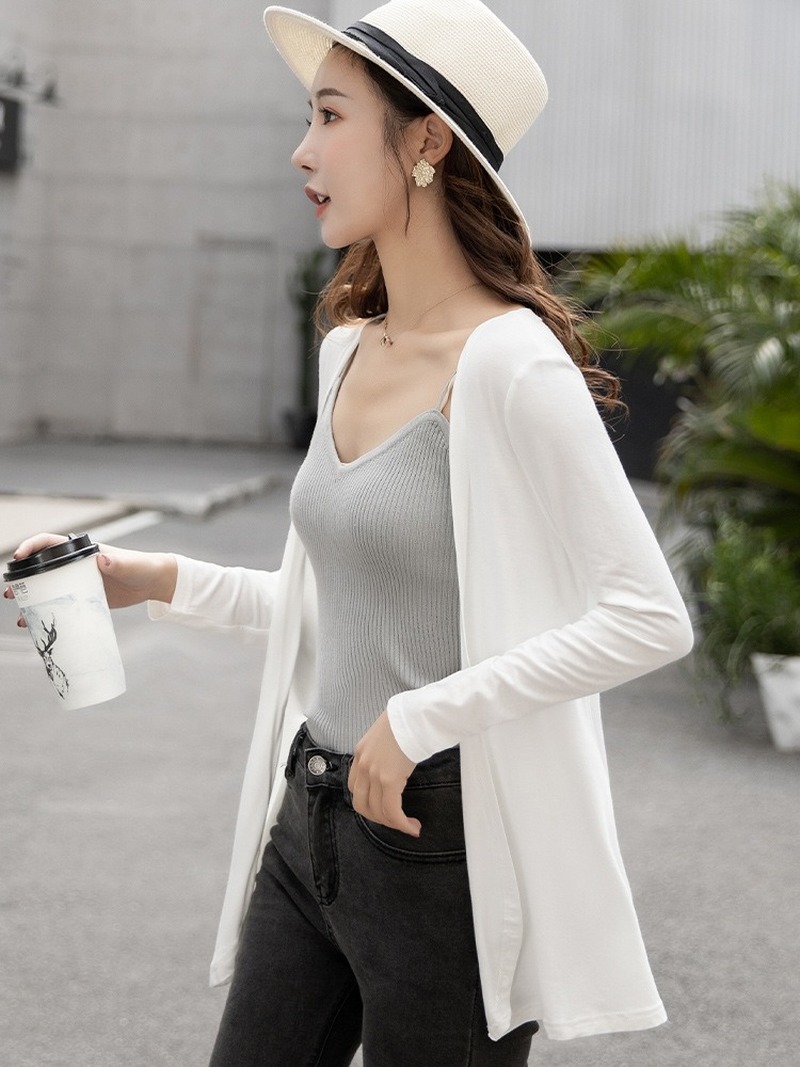 Áo khoác cardigan tay dài size lớn thanh lịch thời trang dành cho nữ | BigBuy360 - bigbuy360.vn