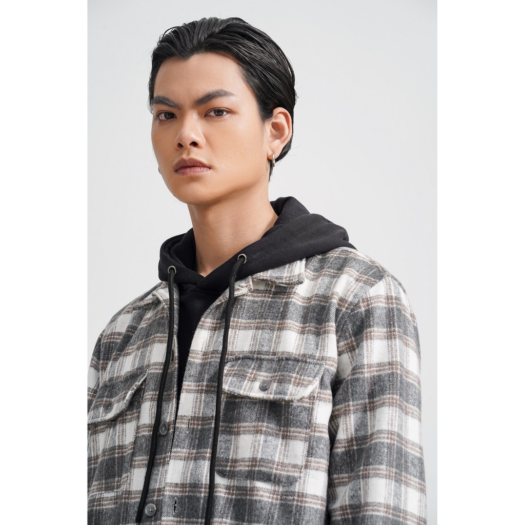Áo Sơ Mi Dài Tay Nam HIGHWAY MENSWEAR Keaton Shirt Trắng Ghi | BigBuy360 - bigbuy360.vn