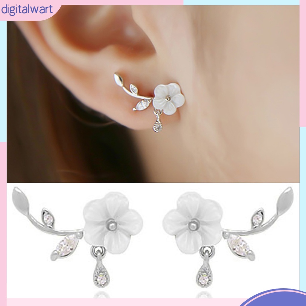 Khuyên Tai Hình Hoa Đính Đá Thời Trang Thanh Lịch Dành Cho Nữ