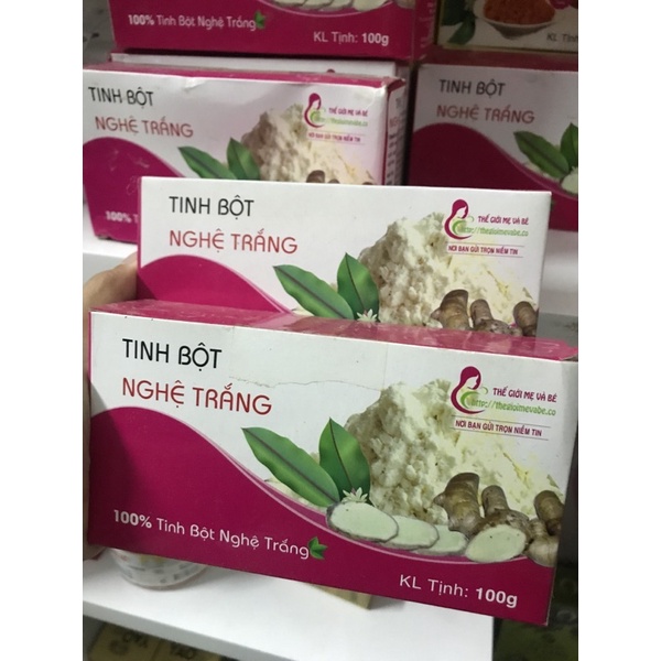 Tinh bột nghệ trắng 100%