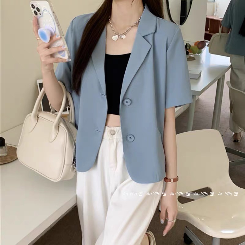 An Yên 엔 - Áo vest ngắn tay freesize phong cách Hàn Quốc | BigBuy360 - bigbuy360.vn