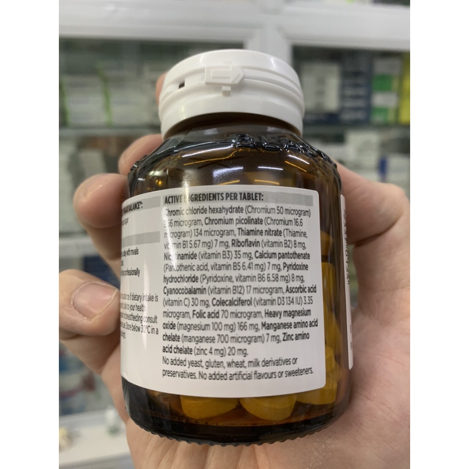 [Tem Chemist] Viên Cân Bằng Đường Huyết Sugar Balance Blackmores, 90 viên