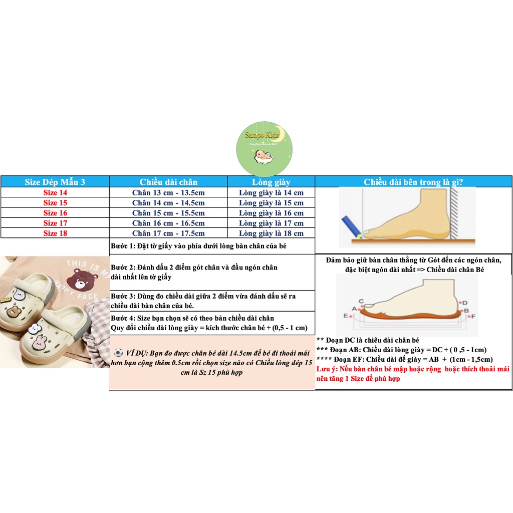 Dép Cheerful Mario  BF-7702U  Quai Ngang Chống Trượt Họa Tiết Hoạt Hình Kiểu Cổ Điển Cho Bé _  Mẫu 3