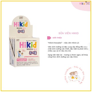 Sữa Hikid Viên Dạng Kẹo Cực Bổ Dưỡng [ hộp 60 viên]
