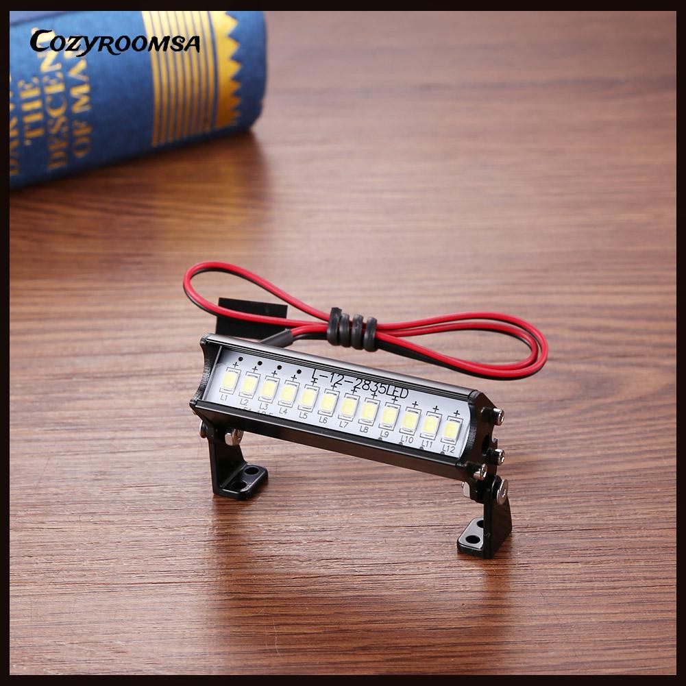 Dây Đèn LED 12 Bóng 55mm Gắn Nóc Xe Hơi Điều Khiển Từ Xa