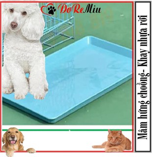 CTVD- Khay vệ sinh thú cưng (Mâm sd75 75*50cm) Khay nhựa rời có thể làm mâm hứng chuồng chó mèo