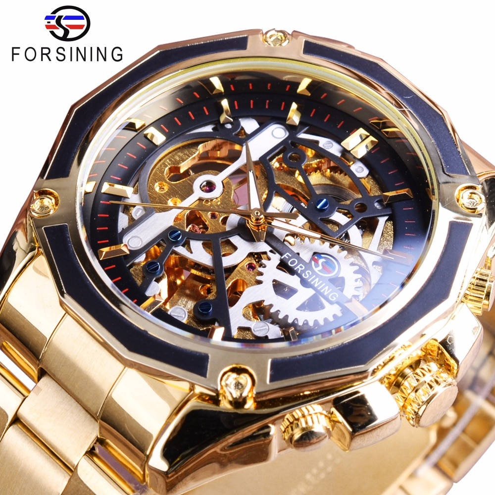 Đồng hồ cơ tự động FORSINING chống thấm nước thời trang dành cho nam