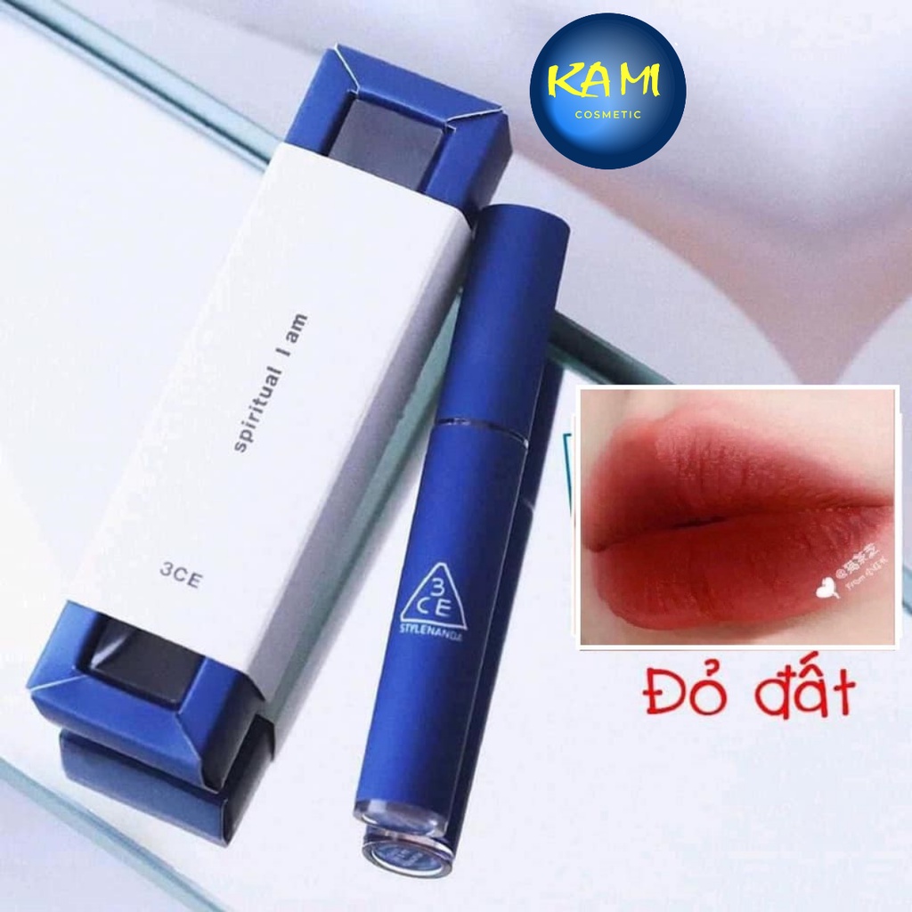 Son kem lì siêu mịn 3ce vỏ xanh speak up velvet lip tint đỏ đất mùi thơm dễ chịu -KAMI