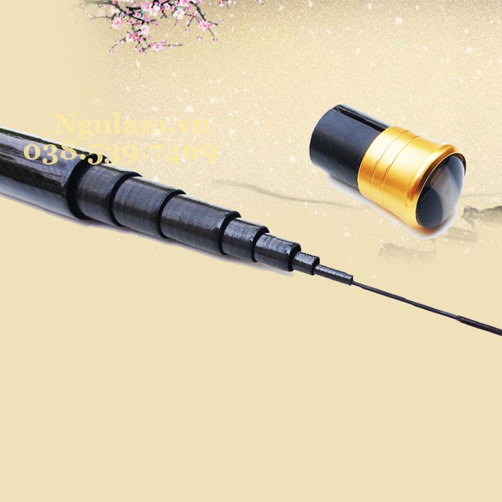 Cần câu tay SHIMANO 5H cacbon cao cấp tặng phụ kiện Cỡ 3m6 4m5 5m4 6m3