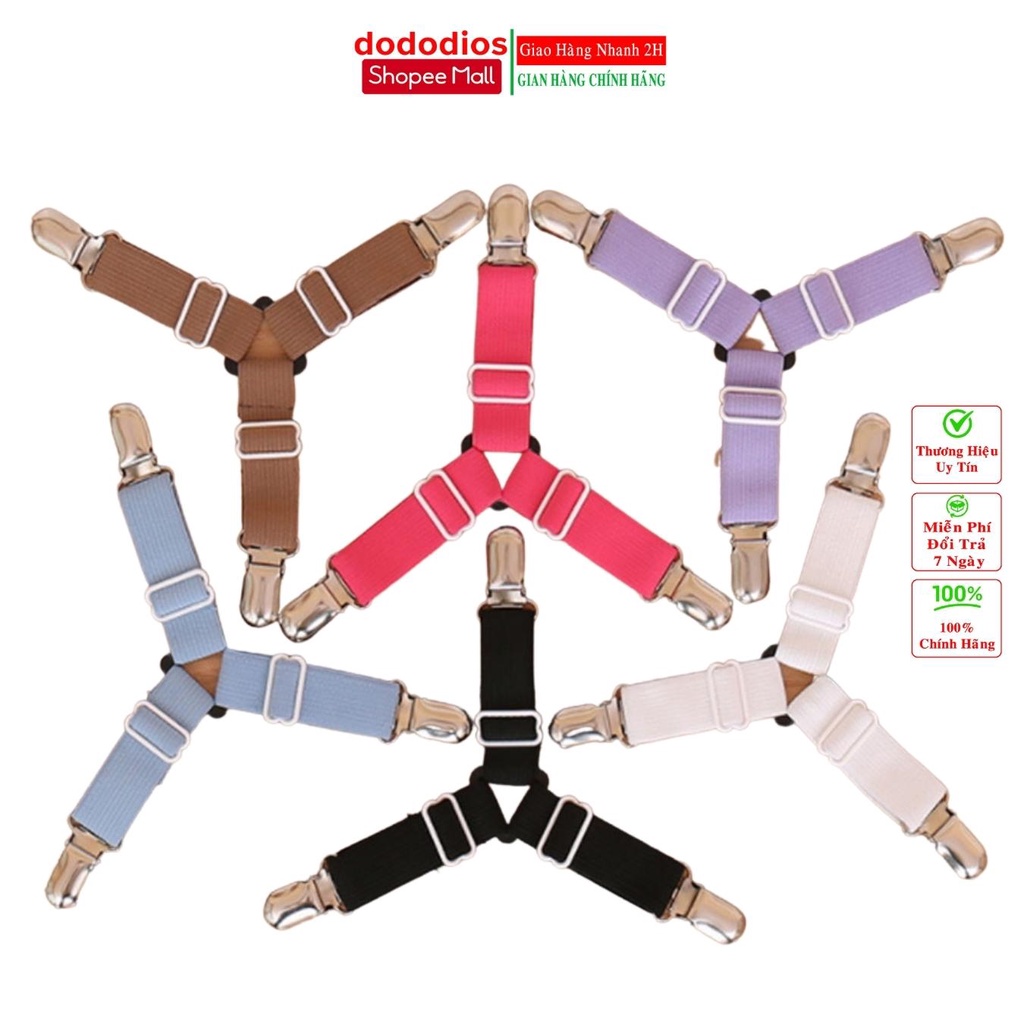 Bộ 4 kẹp ga giường drap chống xê dịch dododios