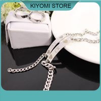 Lắc Tay Dây Xích Cặp Inox Khắc Tên Theo Yêu Cầu KIYOMI STORE