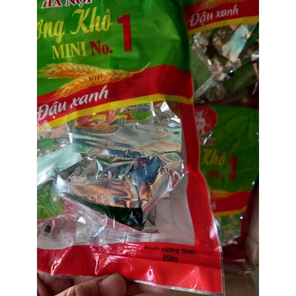 Lương khô mini Hà Nội bọc bạc hít chân không túi 250g