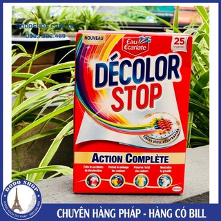 Giấy Giặt Chống Phai Màu Và Làm Sạch Quần Áo Decolor Stop_ Hàng Có Bill