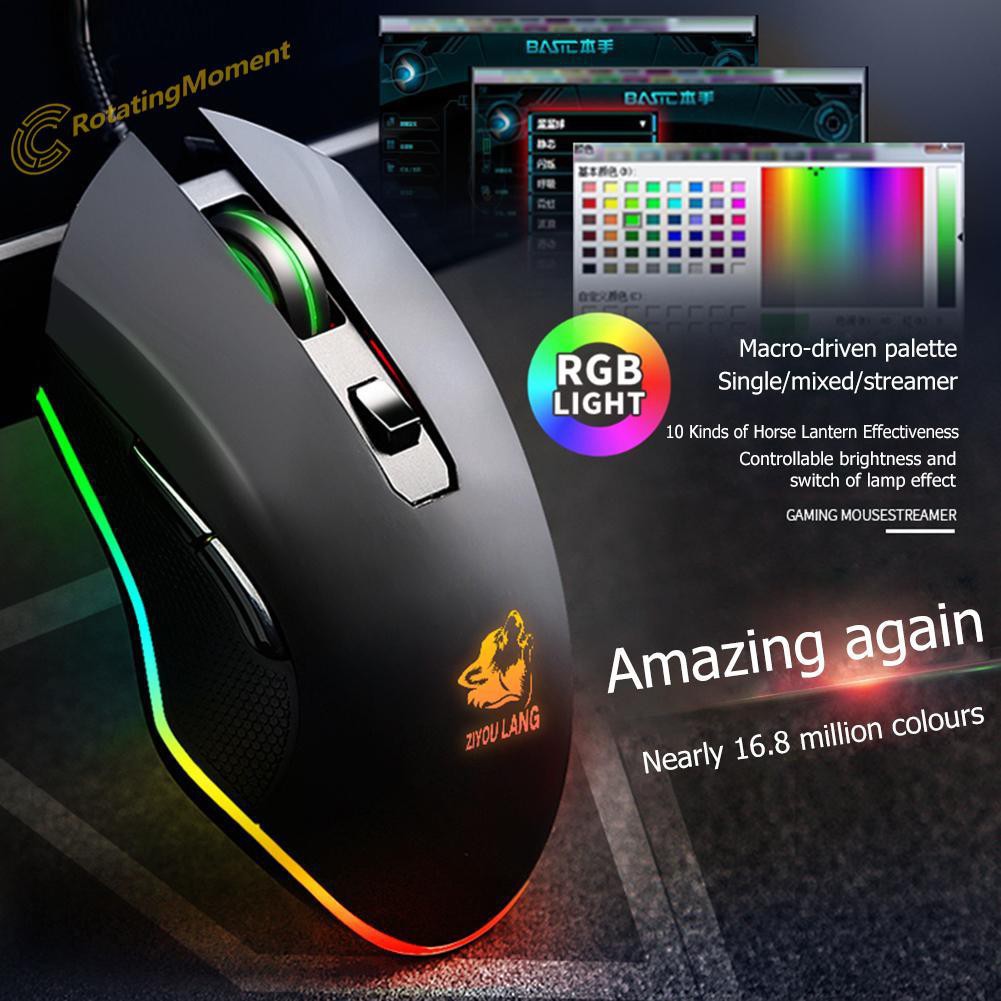 [TOP CHUỘT GAME 2020] Chuột  game thủ Gaming V1 Wolf Black LED RGB - Siêu Bền, Siêu Đẹp | WebRaoVat - webraovat.net.vn