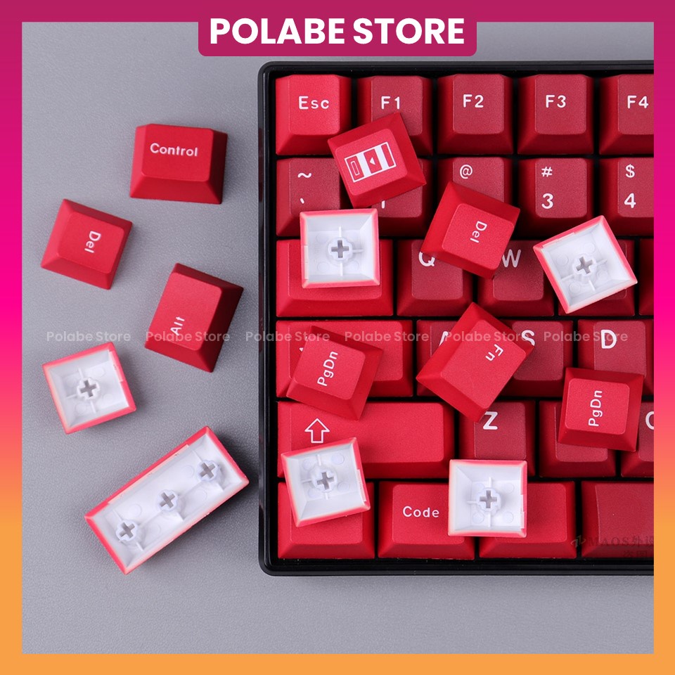 Keycap Jamon Cherry Profile kiểu in dyesub sử dụng trên nhiều layout bàn phím cơ - Polabe Store