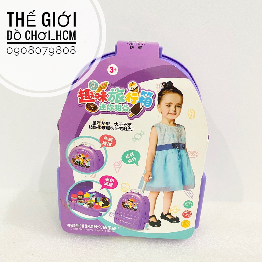 [HOT-NHIỀU MẪU] Đồ chơi trẻ em vali bác sĩ, nhà bếp, đồ làm kem dành cho bé trai, bé gái thích nấu ăn, trái cây 72