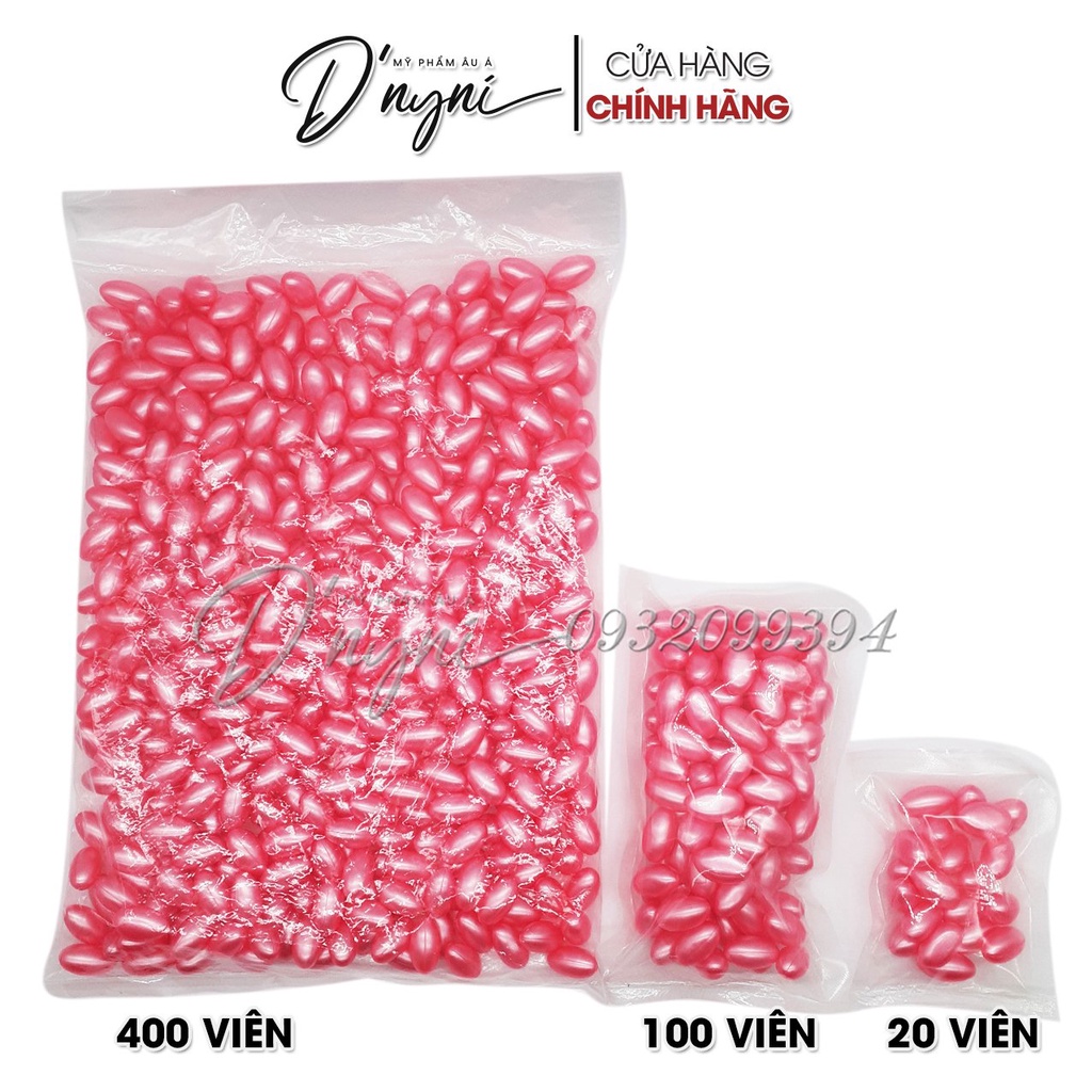 Gói 400 Viên Vitamin E Hồng Dầu Cá Dưỡng Da Dưỡng Tóc