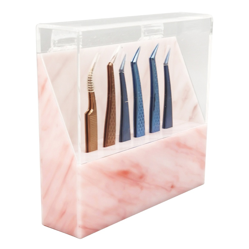 Giá Đỡ Nhíp Lông Mi 8 Lỗ Bằng Acrylic Tiện Dụng Cho Salon