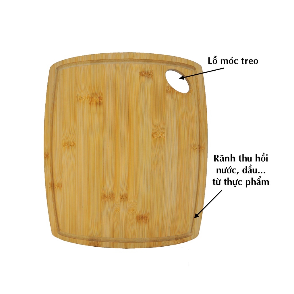 Thớt Gỗ Tre Tự Nhiên Cao Cấp T02 - SNF Bamboo and Craft