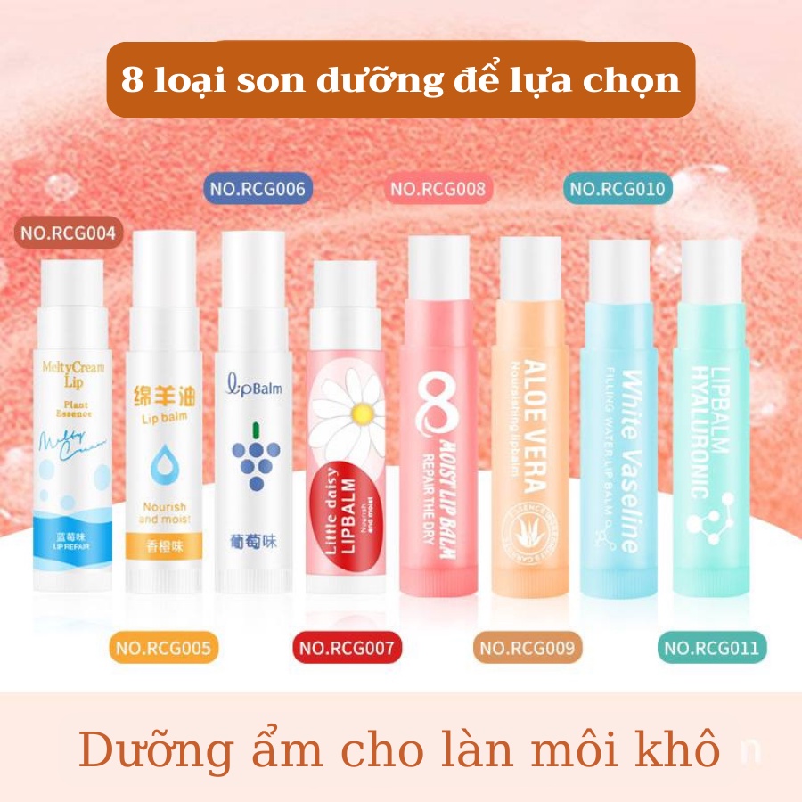 SON DƯỠNG MÔI KHÔNG MÀU giúp giảm tình trạng môi khô nứt nẻ SamBeauty