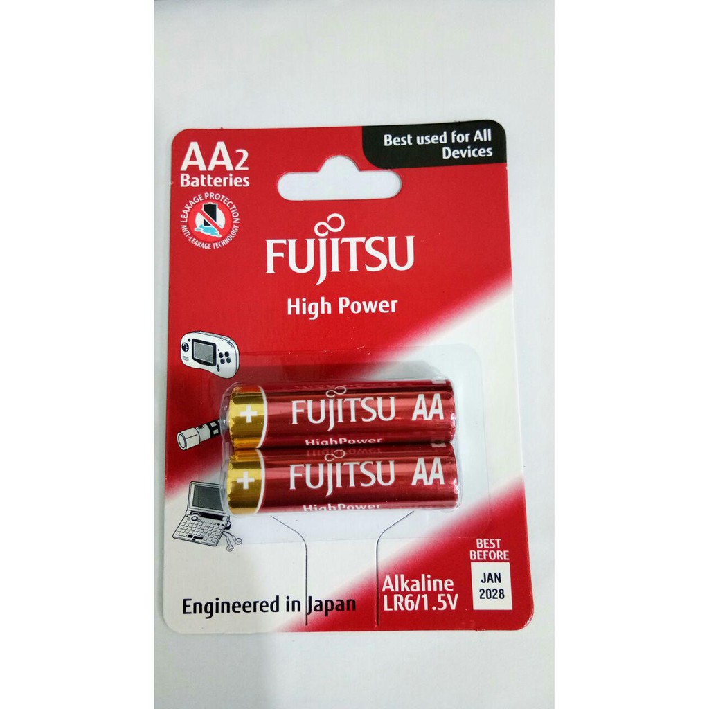 Pin AA Fujitsu Alkaline (1,5V) (vĩ 2 viên)