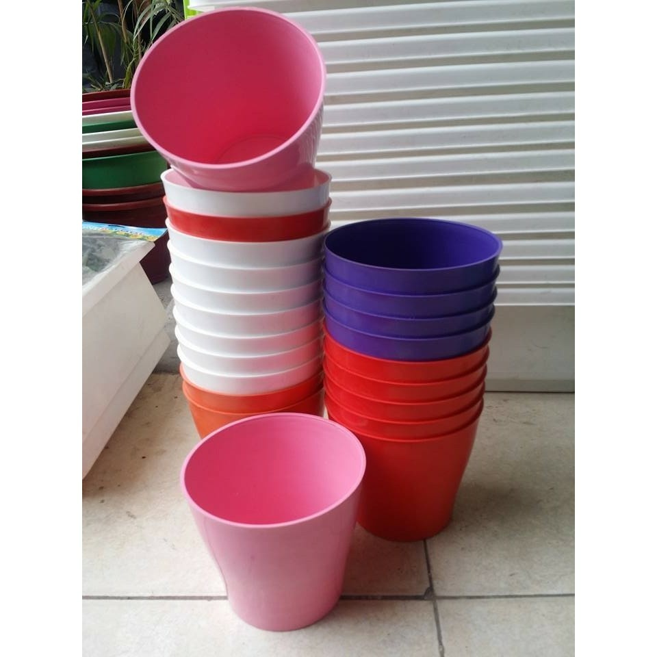 10 chậu 14.5 x 13 cm nhiều màu