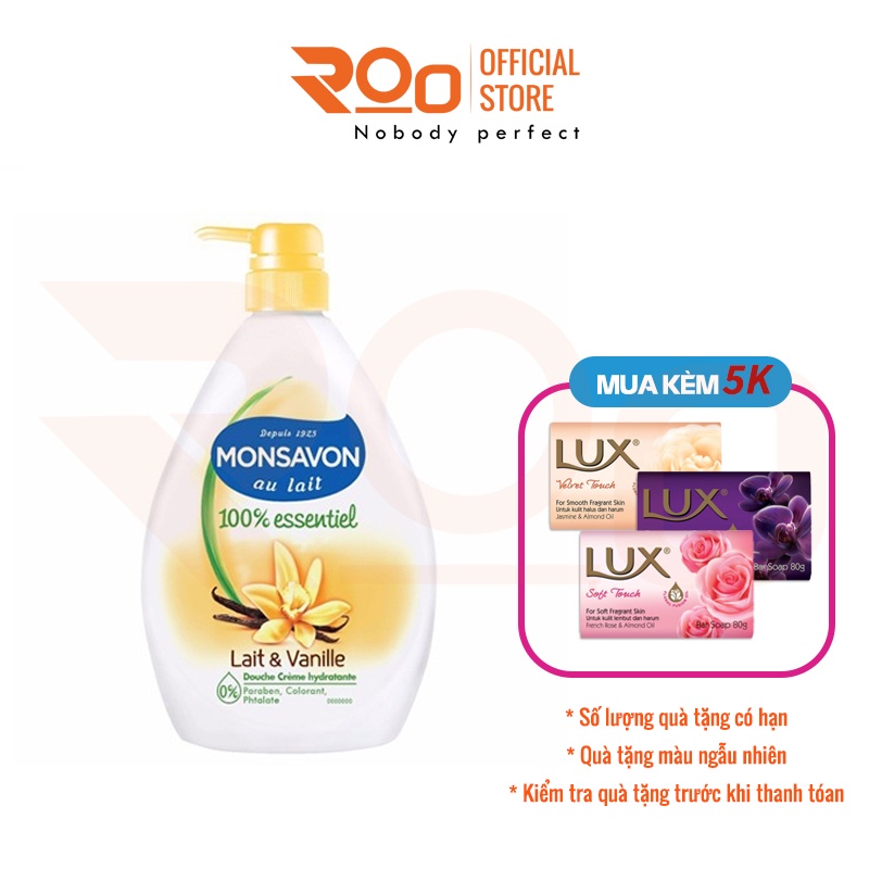 Sữa Tắm Monsavon Chiết Xuất Sữa Và Hoa Vani 1000ml