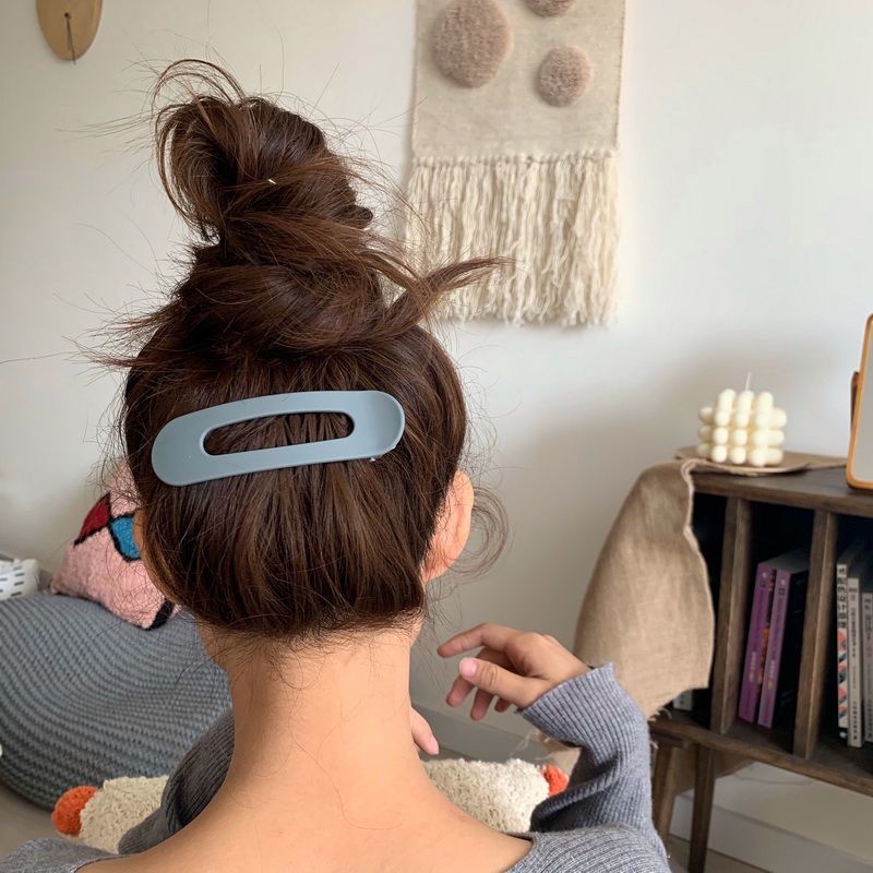 Kẹp tóc thiết kế đơn giản cỡ lớn phong cách Hàn Quốc xinh xắn