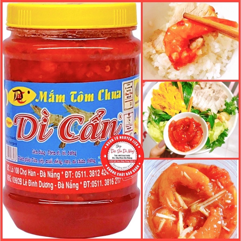 Mắm Tôm Chua Dì Cẩn Đặc Biệt Hộp 500g Đặc Sản Đà Nẵng