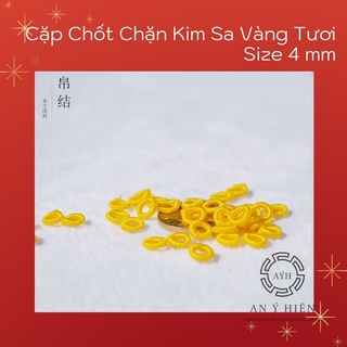 2 cặp Chốt chặn kim sa vàng tươi