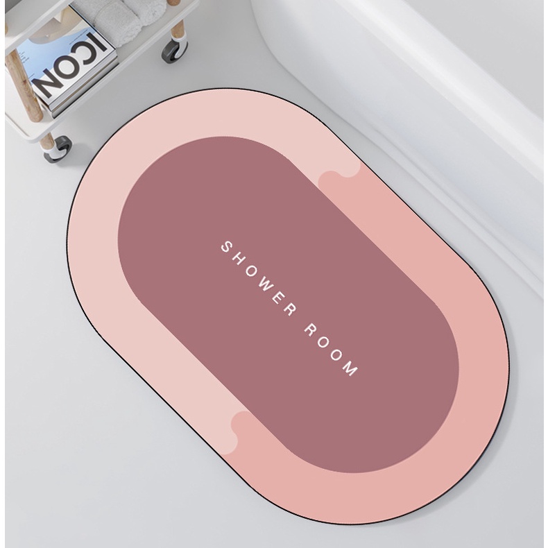 Thảm Chùi Chân Chống Trượt Thấm Hút Tốt Thiết Kế Đơn Giản Hiện Đại